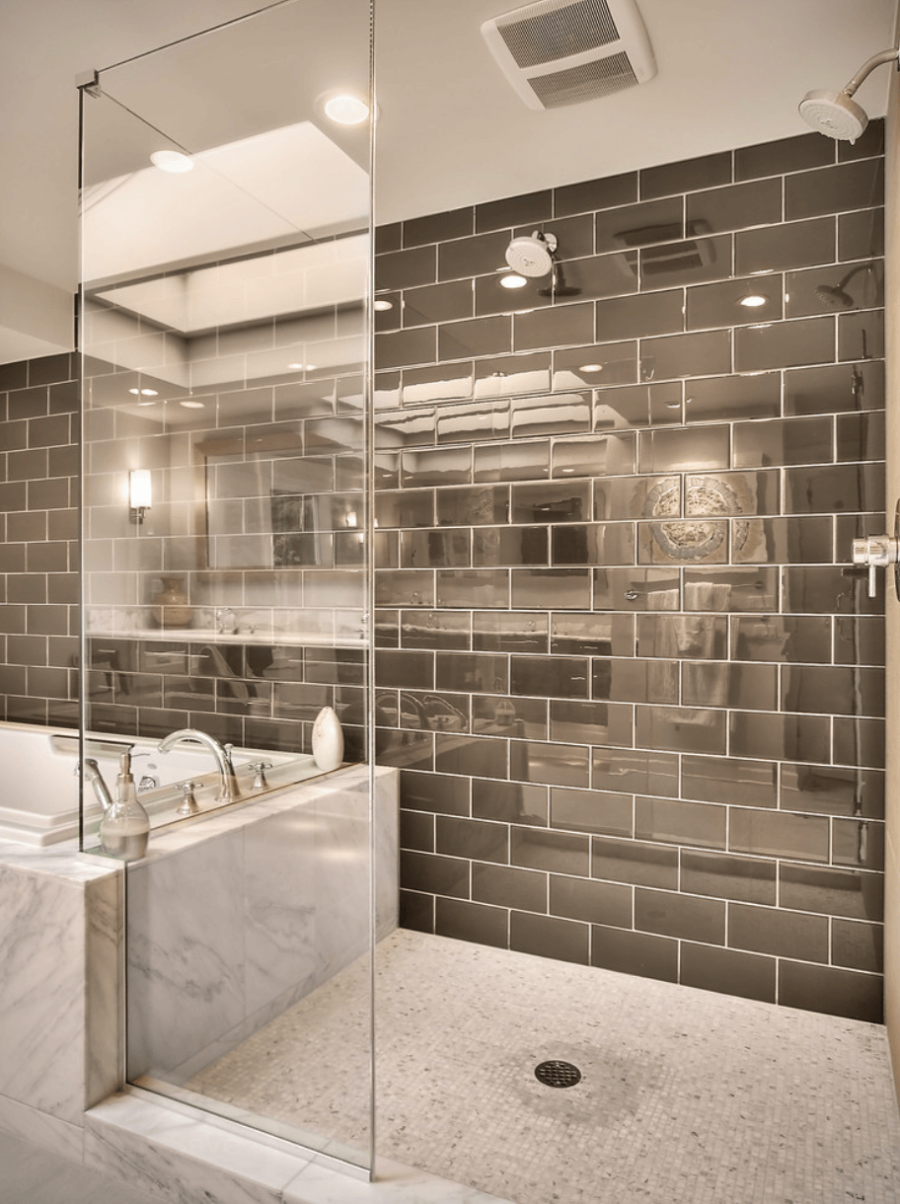 Use Mirrored or Glass Tiles
